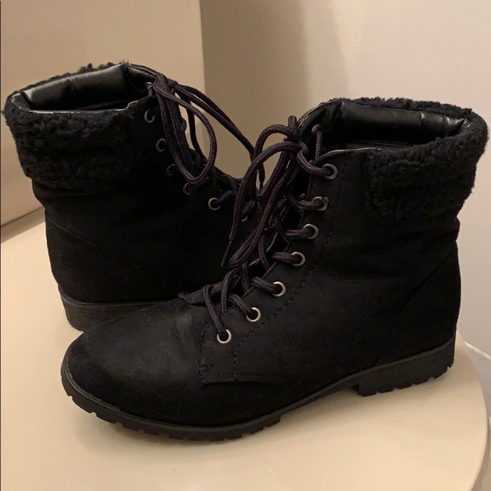 Flat Black Booties
